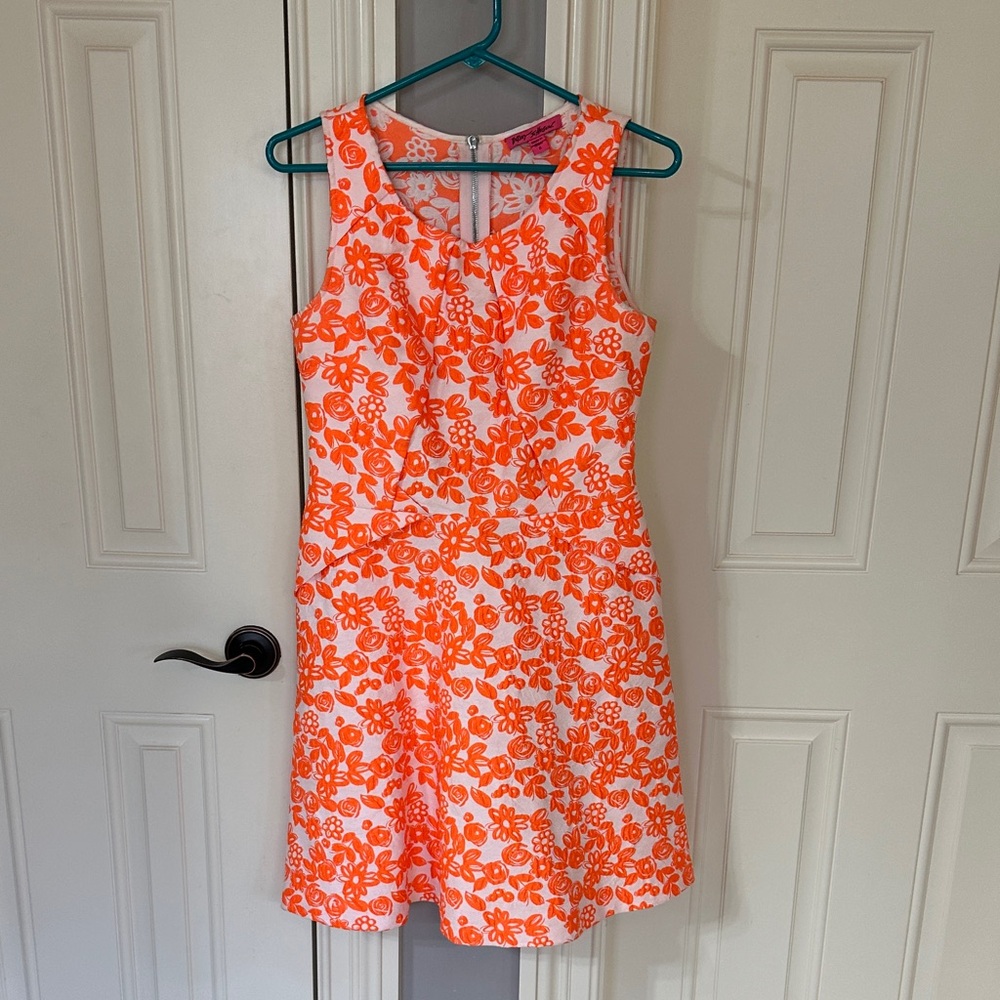 Betsey Johnson Orange Floral Dress